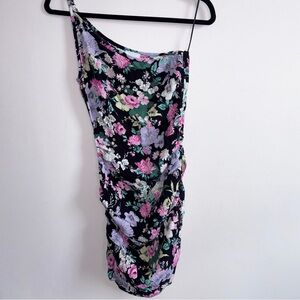Floral One-Shoulder Dress